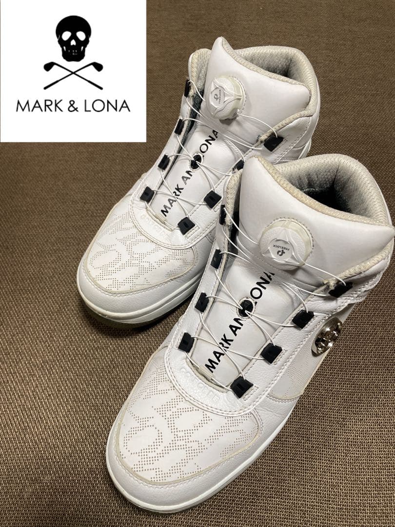 MARK&LONA マークアンドロナ ゴルフシューズ スパイクレス ホワイト