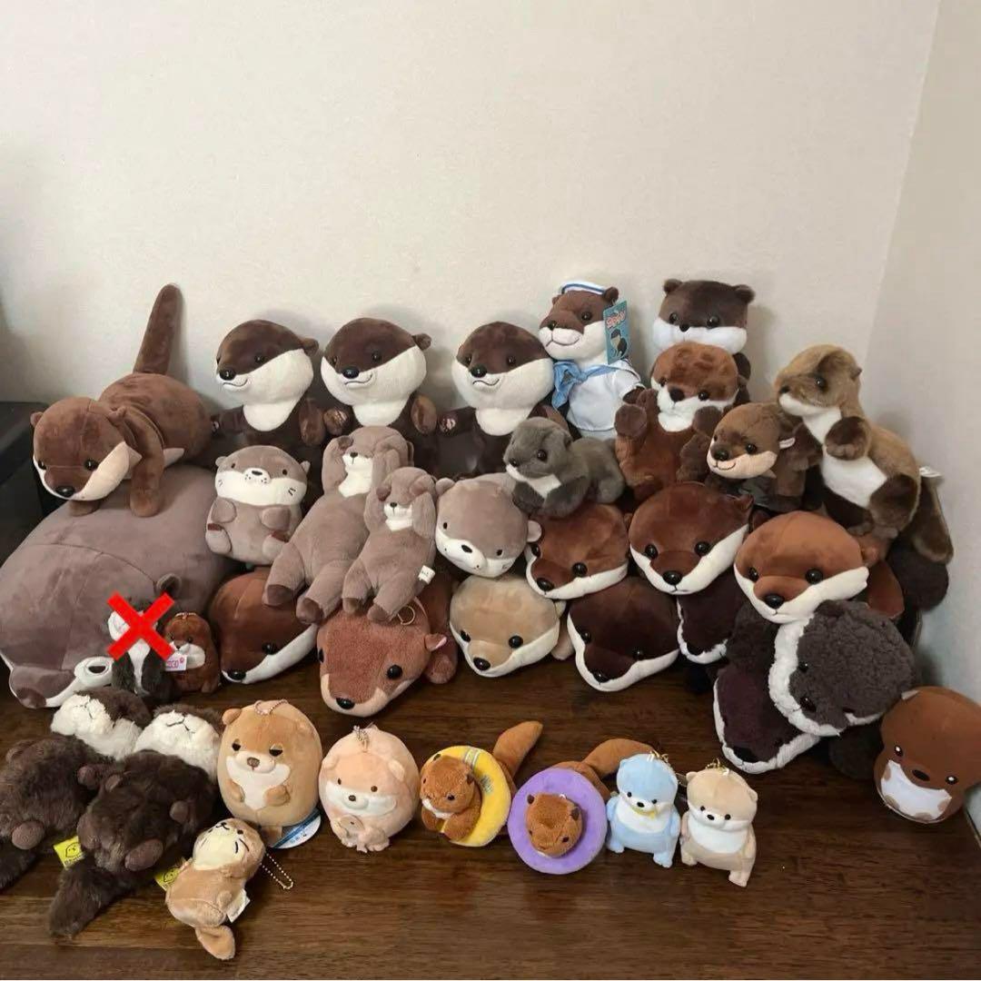 カワウソぬいぐるみ ストラップ 36個まとめ売り