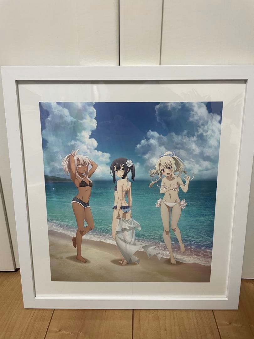 プリズマ☆イリヤ 複製原画 キャラファイングラフ 水着 イリヤ＆美遊＆クロエ