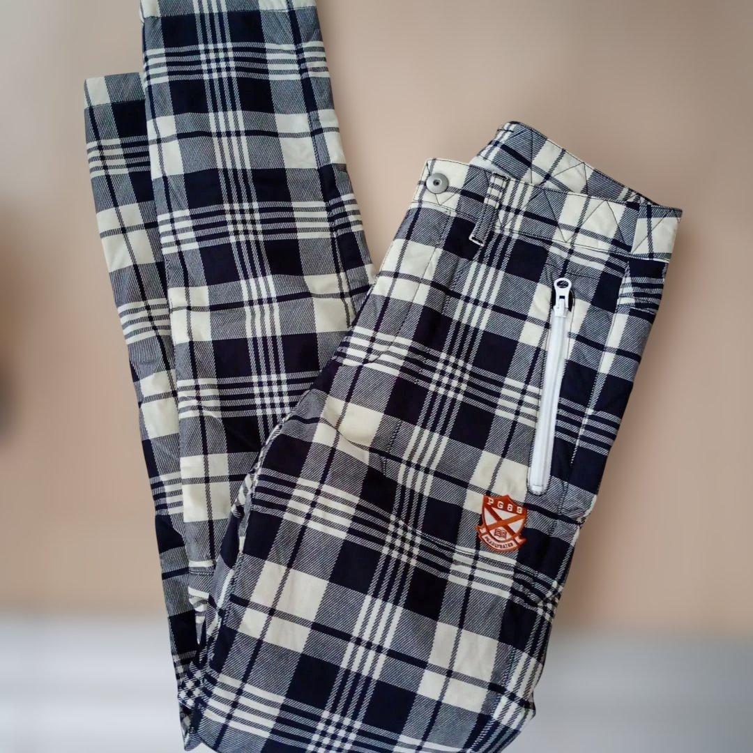 PG89 チェック柄パンツ レディースサイズss