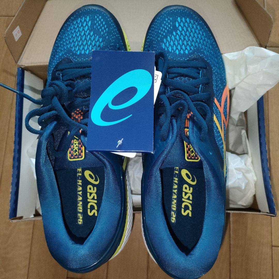 asics ELIMINATE 26 ネイビー/オレンジ/イエロー　26.5cm