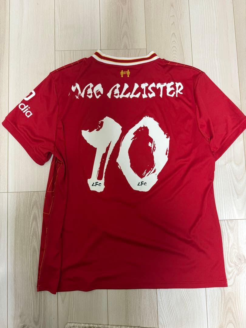 リバプールFC McAllister 10 来日記念 筆文字ユニフォーム XXL