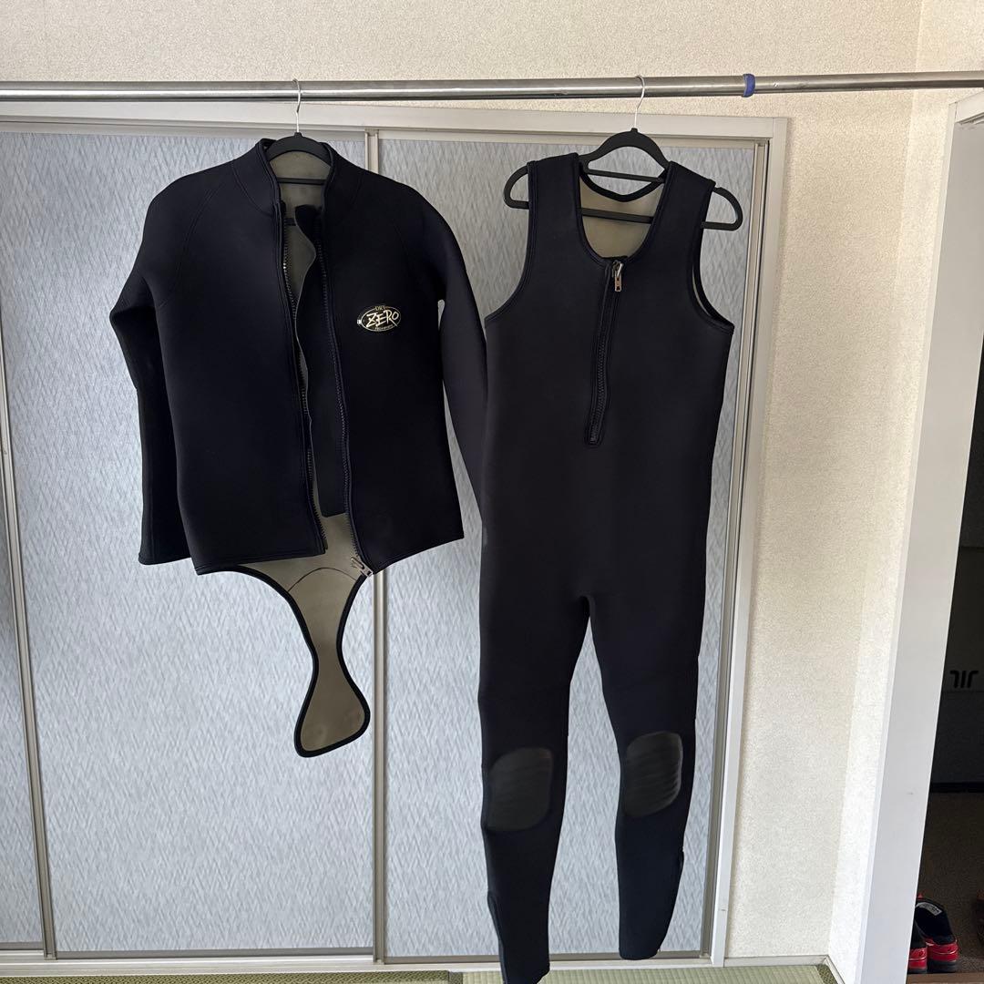 ZERO ロングジョン ウェットスーツ ブラック