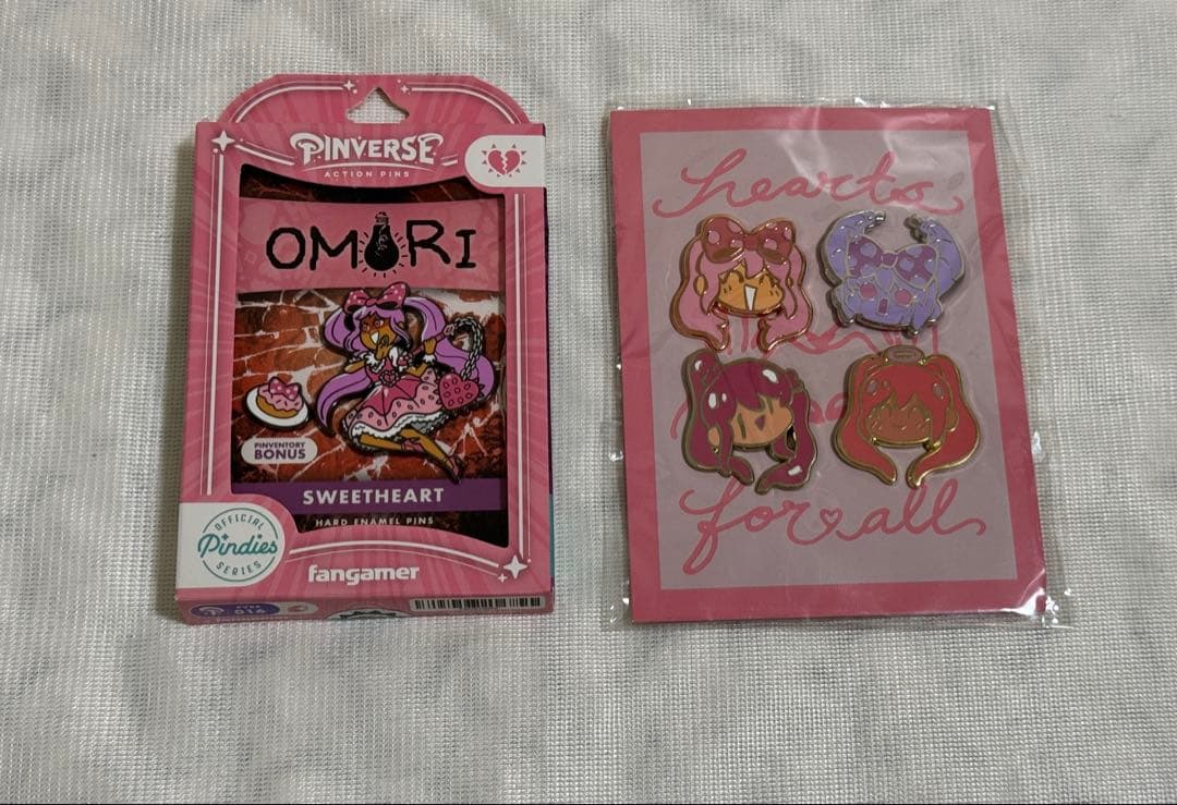 OMORI スイートハート ピンバッジ コースター セット 5点