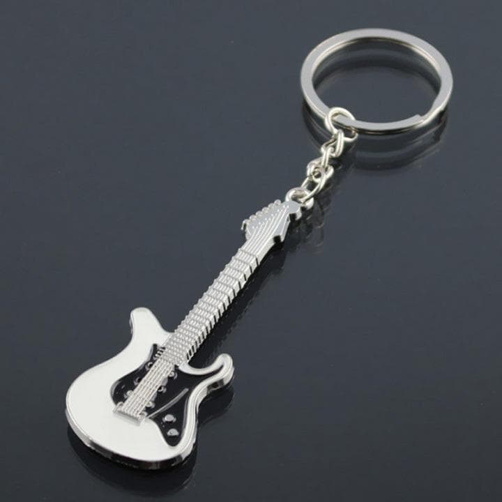 Guitar 音楽ギタートーンロックミュージックキーホルダーキーリング G2