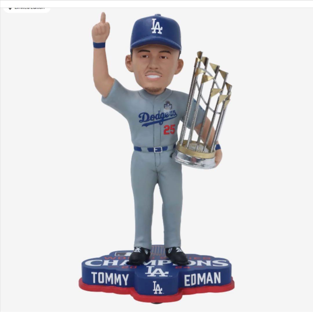 トミー・エドマン　ワールドシリーズ優勝記念　ボブルヘッド　ドジャース