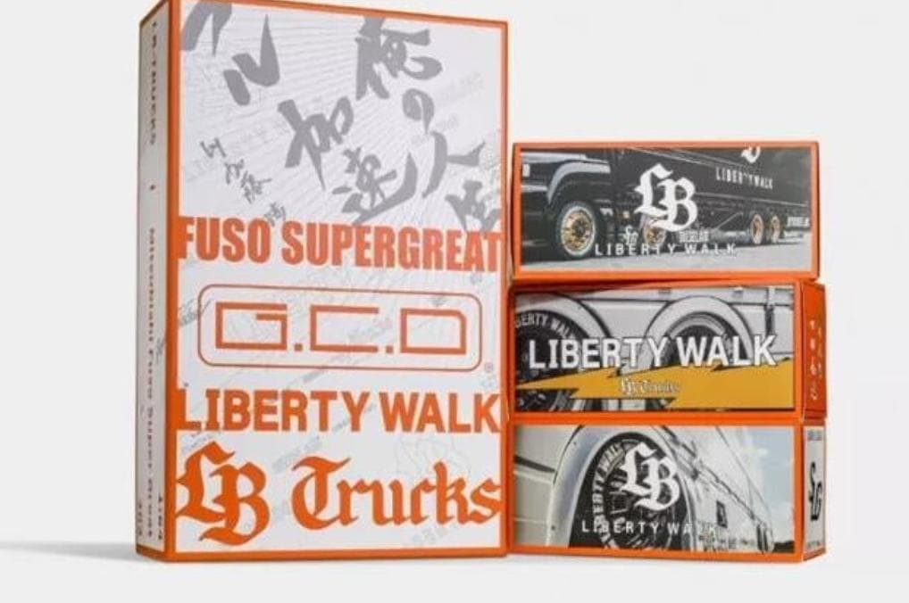 GCD 1/64 三菱 ふそう LB-TRUCKS リバティウォーク 3台セット
