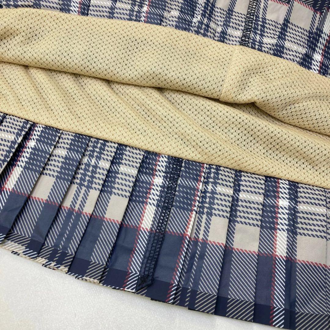パーリーゲイツ 【軽量保温】バックロゴプリーツ切替タフタスカートサイズ0