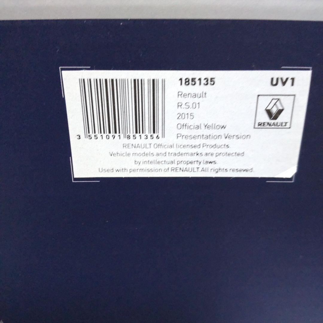 ルノー R.S 0.1 2015 プレゼンテーションバージョン 1/18 ノレブ