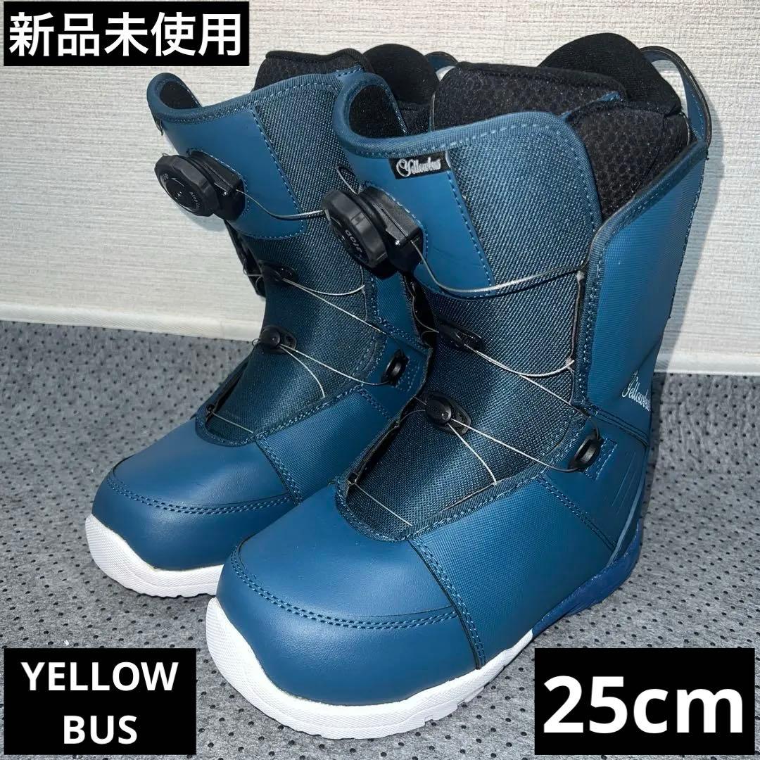 新品未使用 男女兼用 25cm YELLOW BUS ダイヤルブーツ