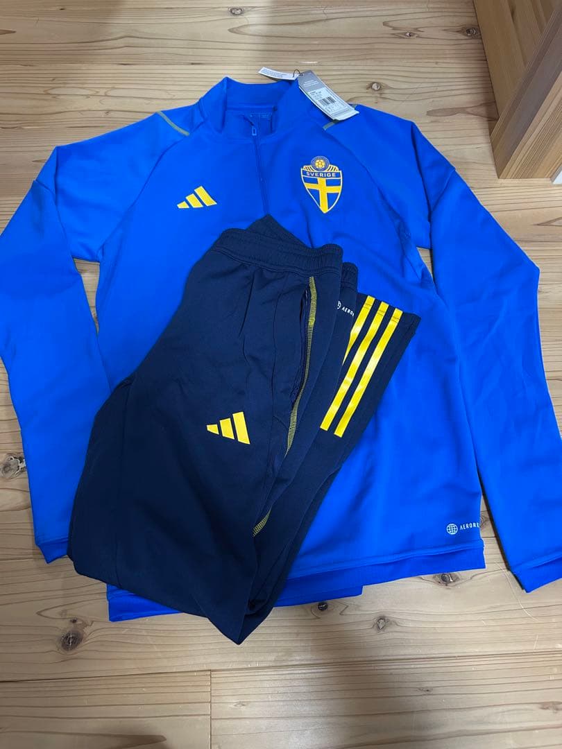 adidas スウェーデン代表 ジャージセット S