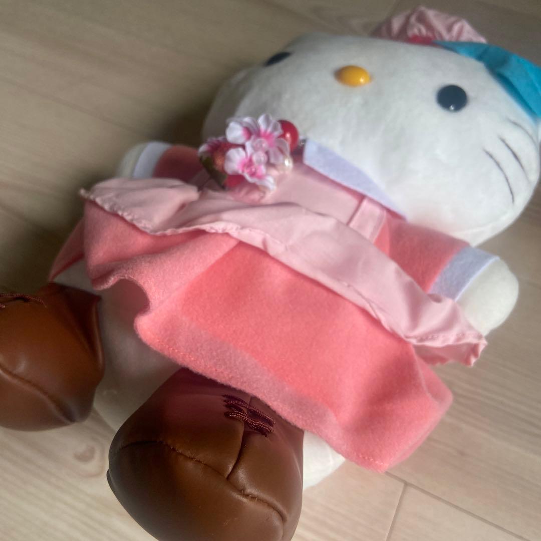 サンリオ　ハローキティ ぬいぐるみ ナース　ピンク　フルーツ　平成レトロ　特大