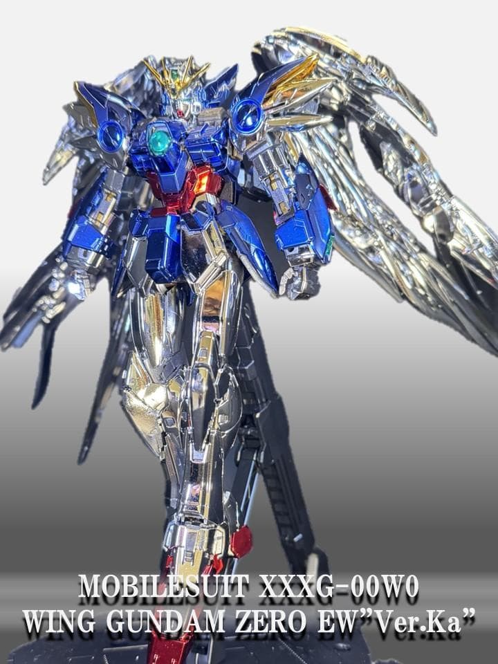 MG 1/100 ウィングガンダムゼロ EW Ver.Ka メッキ加工仕様
