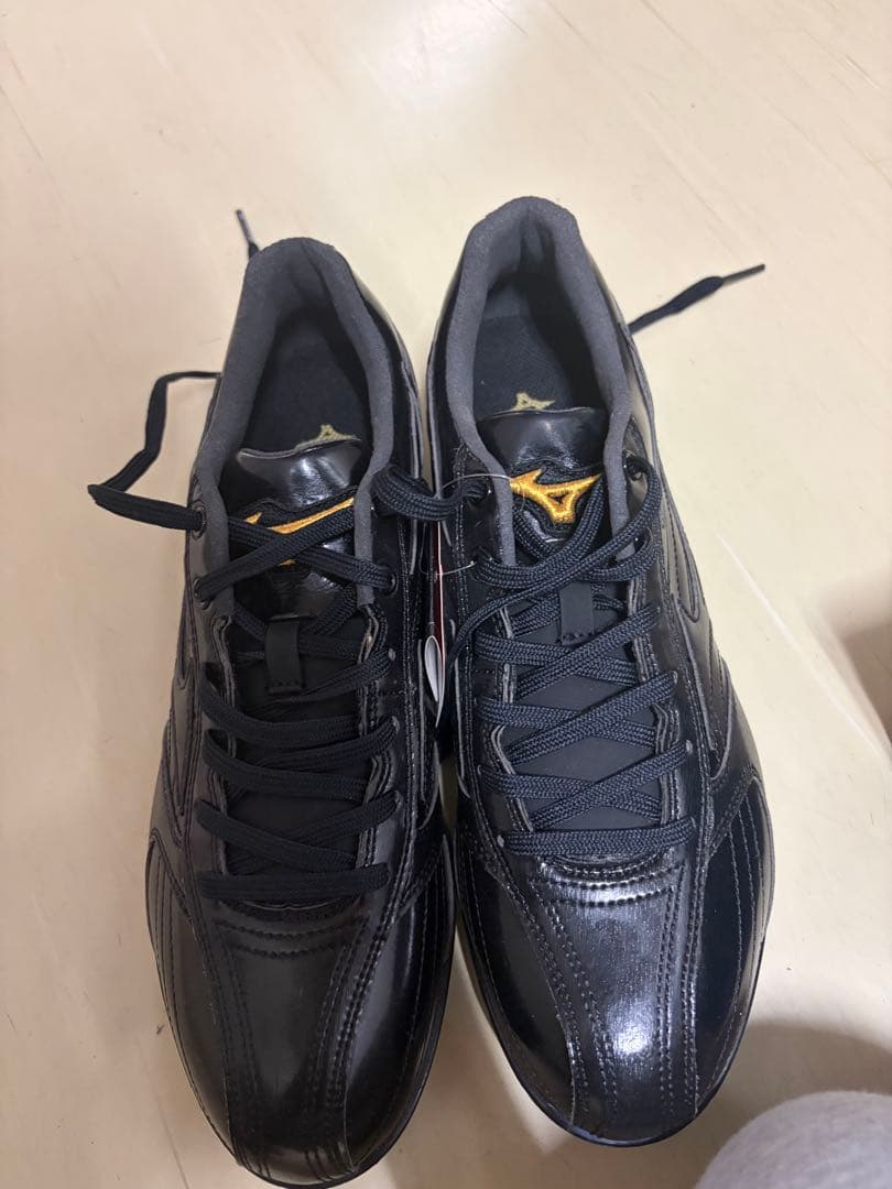 【最安値】Mizuno ブラック スパイクシューズ 26.5cm