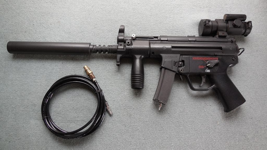 マルゼン　MP5 K　ガスブローバック　マガジン外部ソース用　動作品