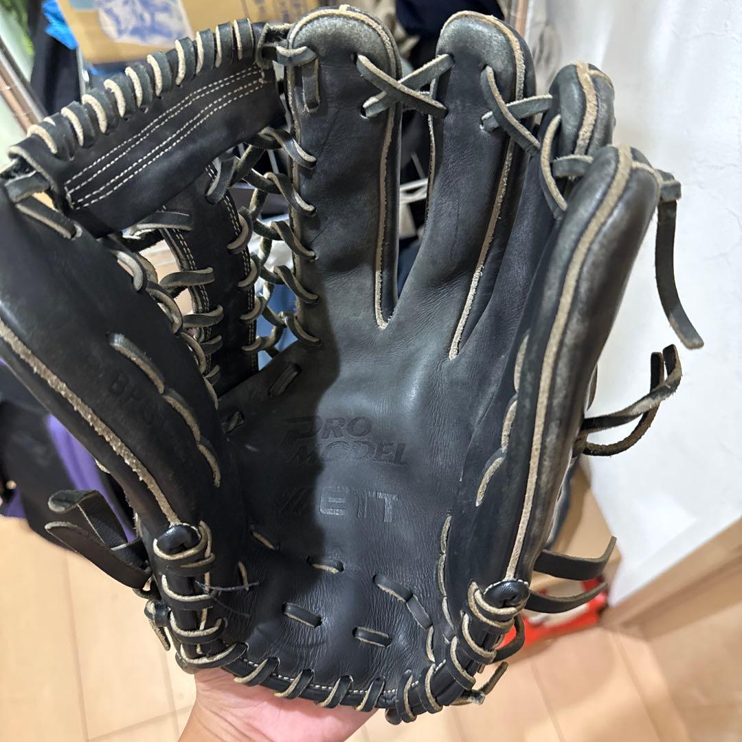 ZETT 硬式グローブ 黒