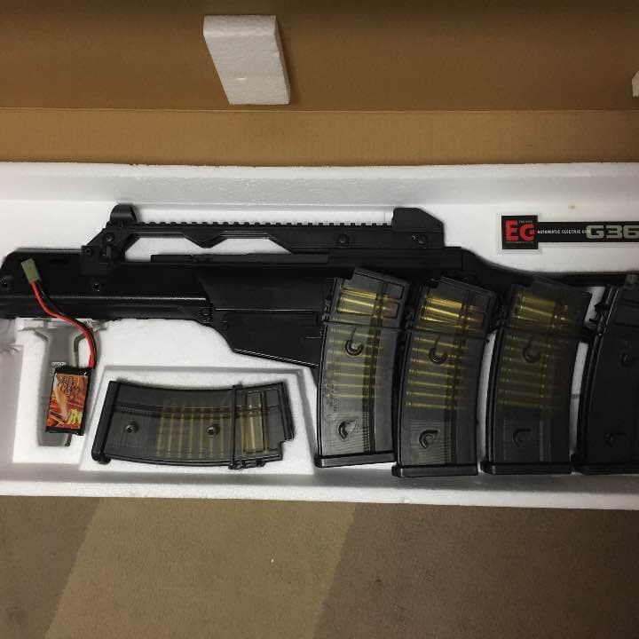 マルイ製 スタンダードG36C 予備マグ×4バッテリー込み