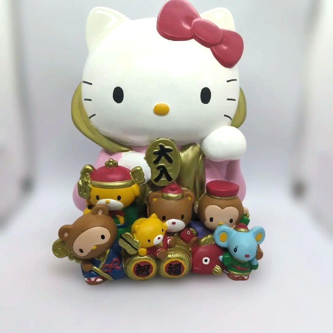 71/ハローキティ七福神 貯金箱 陶器製