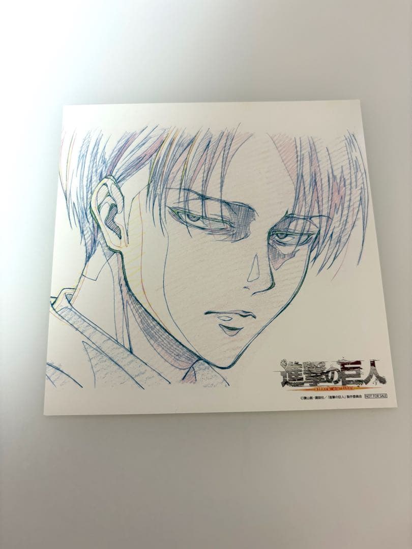進撃の巨人 WIT STUDIO 原画集 特典 イラストカード リヴァイ