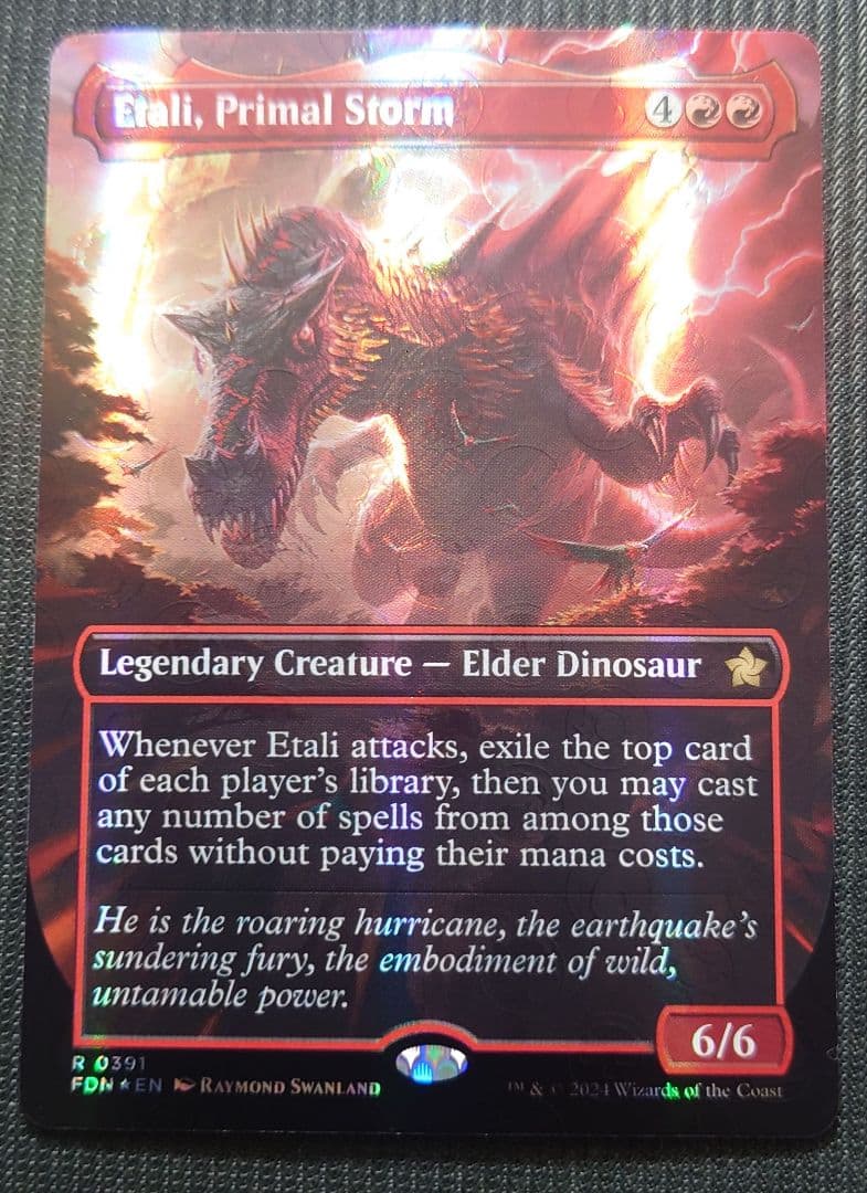 mtg 超稀少 最上位 マナFOIL 原初の嵐、エターリ 英語版 fdn