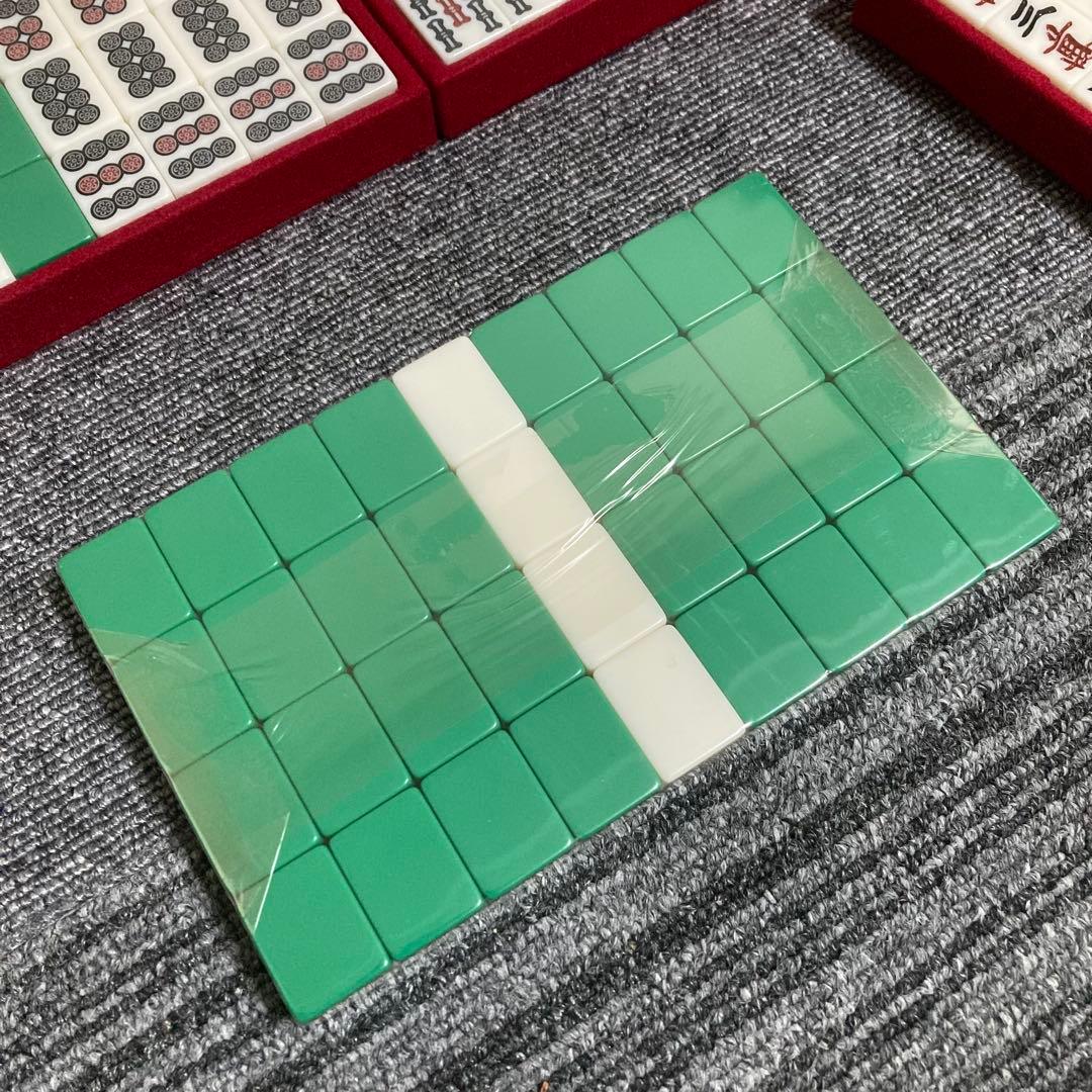 新品　マツオカ　麻雀牌　天和　ユリア樹脂　背面緑　デカ文字