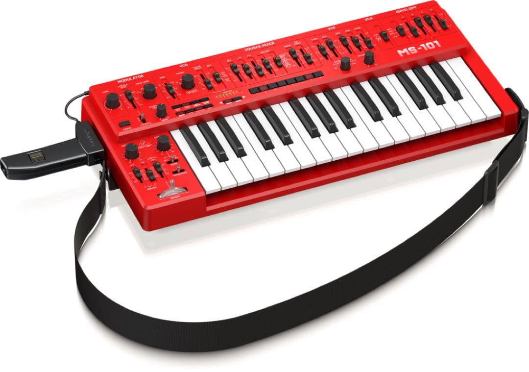 Behringer MS-101 アナログシンセサイザー 赤