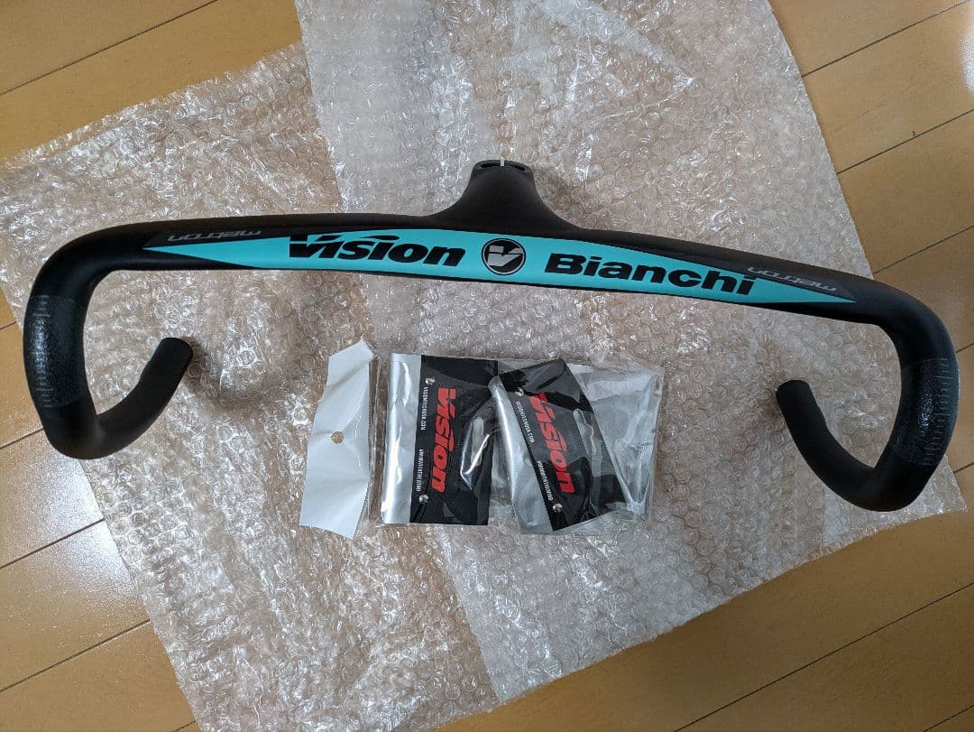新品　 ビアンキ　ビジョン　メトロン　5D ハンドル　チェレステ 110 420