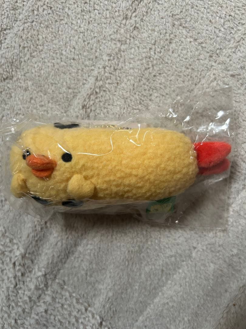 キイロイトリスーパー　ぶらさげぬいぐるみ　エビフライ