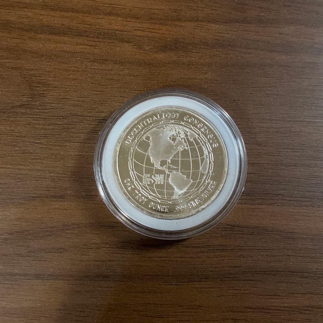 「ビット・BTC」（新品） 1オンス・シルバーメダル・銀貨1オンス