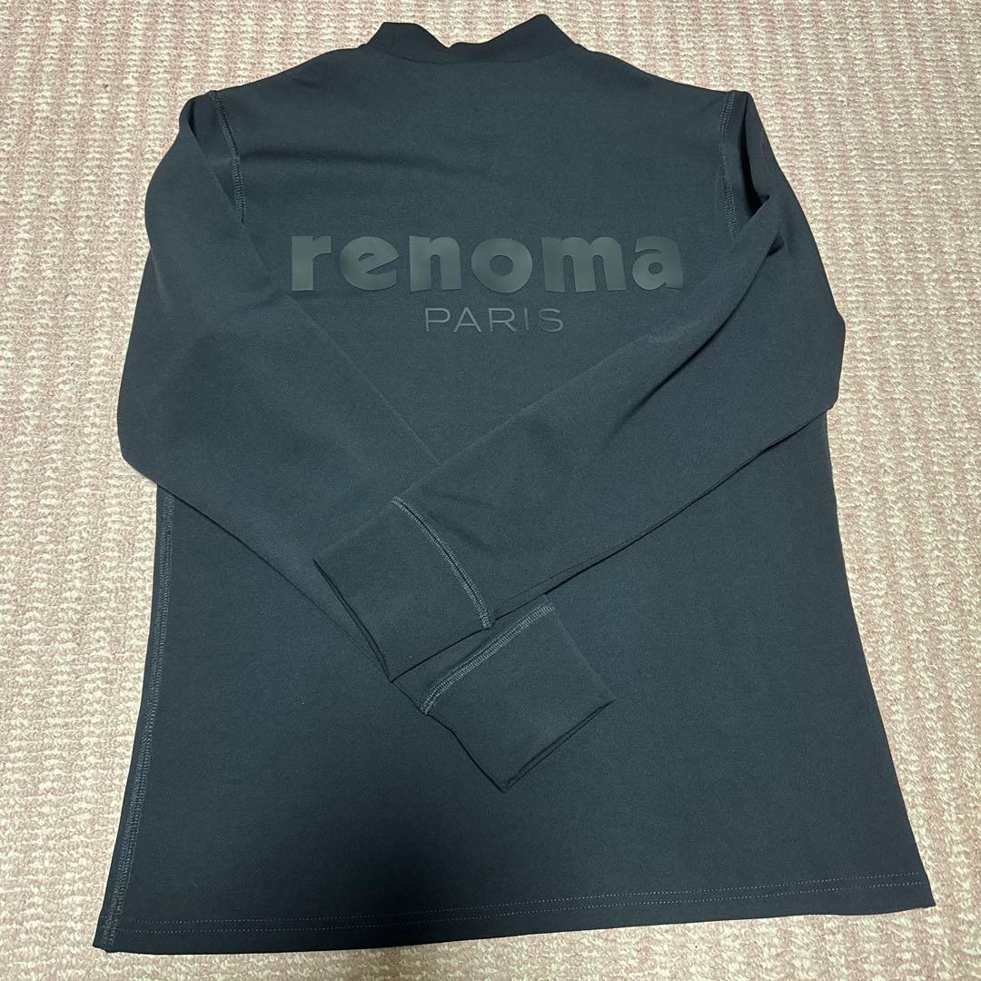renoma ブラック モックネック　S相当　ユニセックス　ゴルフウェア　レノマ