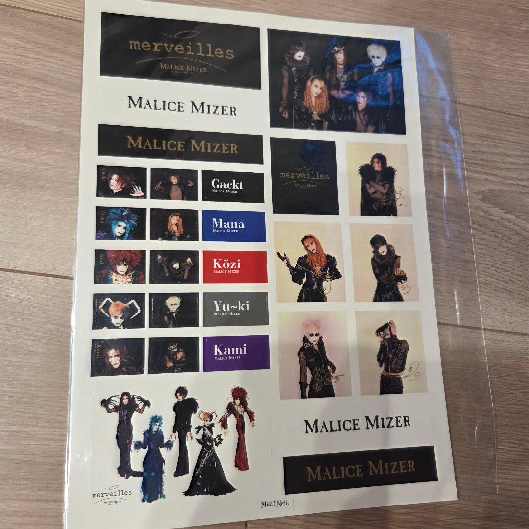 Malice Mizer ポスター七枚、ツアーステッカー、CD セット