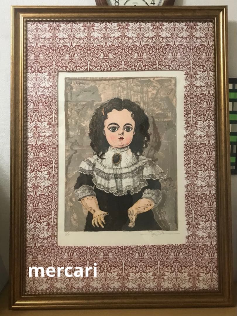 【大きめ額装】キヨンドール　小澤清人　版画　　　シルクスクリーン