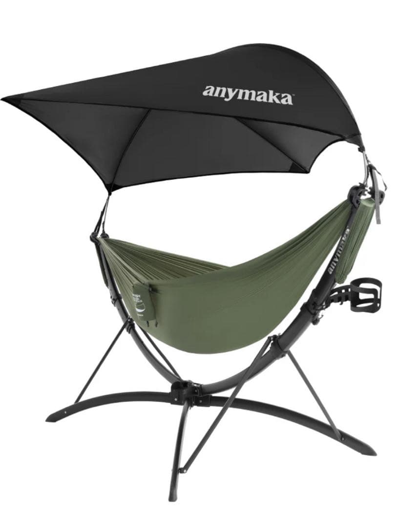 anymaka スタンド式ハンモック オリーブグリーン