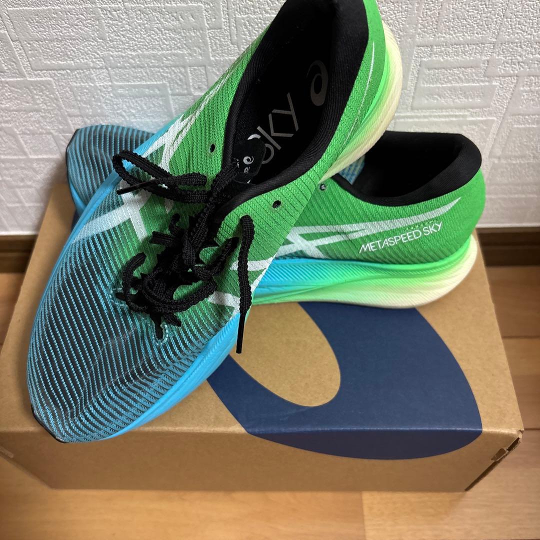 ASICS SPEED SKY グリーン/ブルー　24.0cm