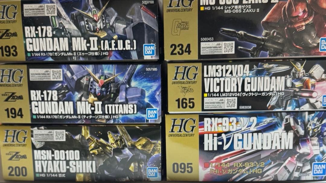 ▪️ガンプラ/HG/セット販売/まとめ売り/vガンダム/ザクⅡ/百式/νガンダム等
