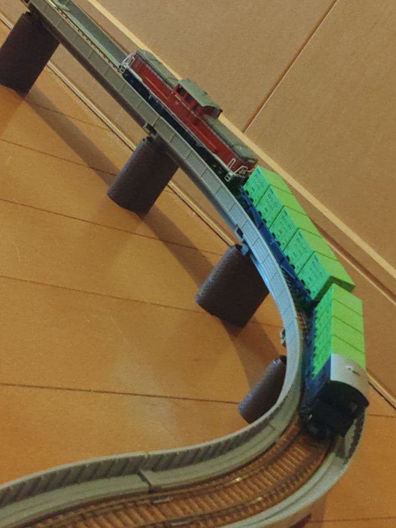Nゲージ オリジナルスターターセット 立体交差線路+貨物列車+高性能パワーパック