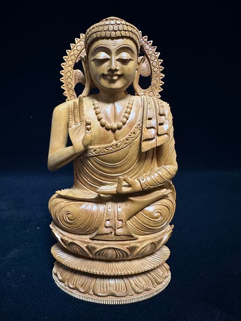 超美しい　インド　白檀　仏教美術　仏像 骨董 木像　木製　仏教　密教　置物