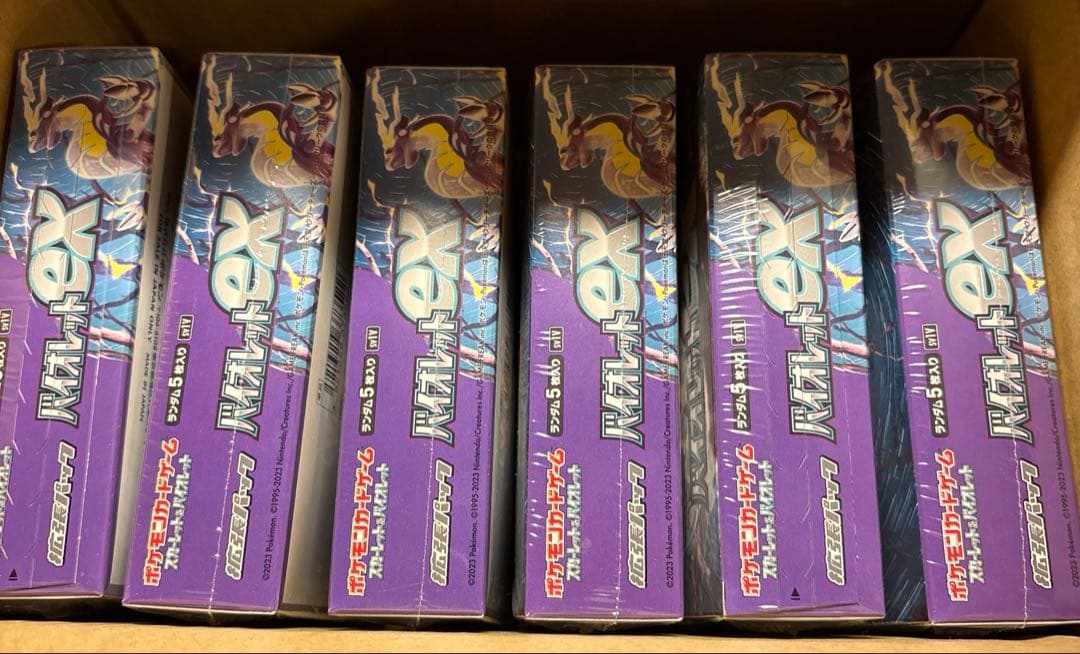 バイオレット ex ポケモンカード シュリンク付き 6BOX