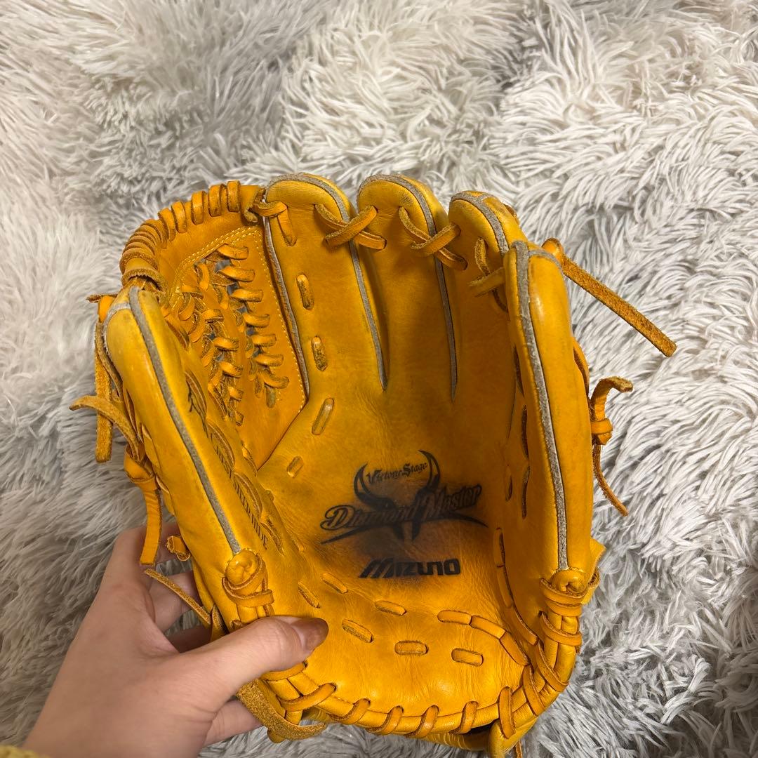 軟式グローブ Mizuno Diamond master イエロー