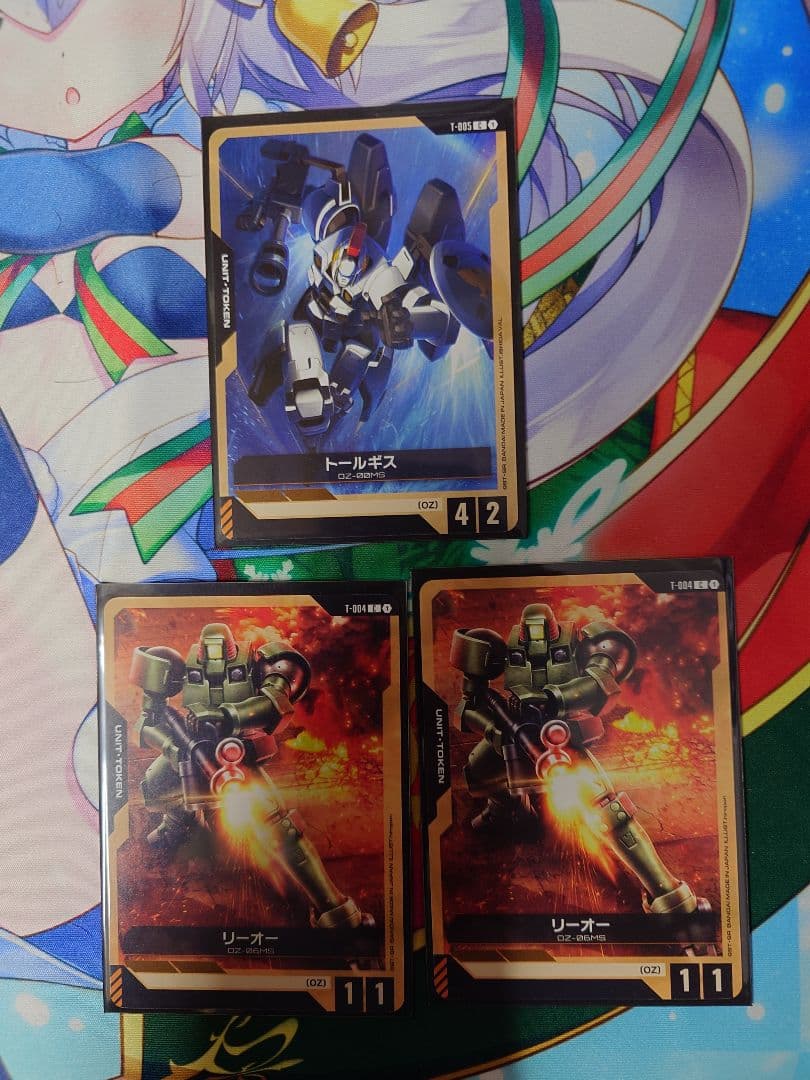 ガンダムカードゲーム　青赤強化人間デッキ