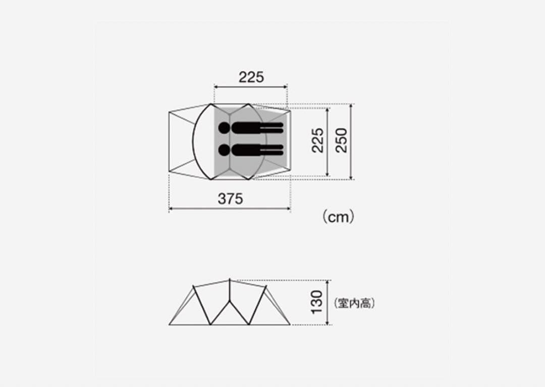 スノーピーク 【 peak 】ランドネストドームS＋専用グランドシート
