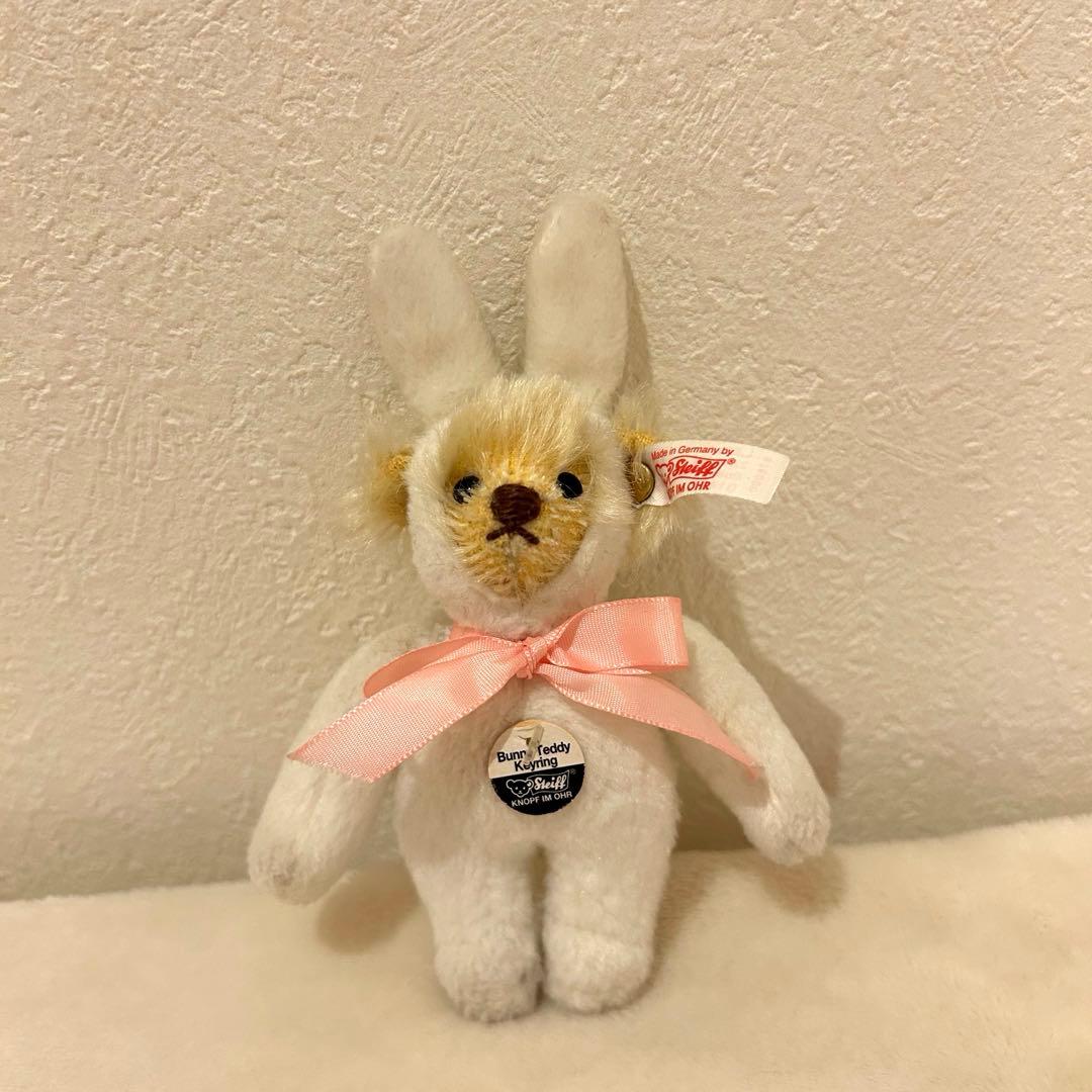 【週末セール】Steiff バニー　テディ　ぬいぐるみ　キーホルダー　日本限定