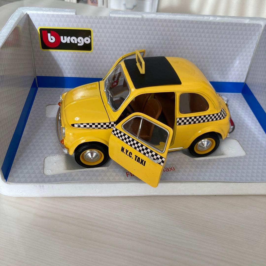 Bburago FIAT 500 タクシー 1/18