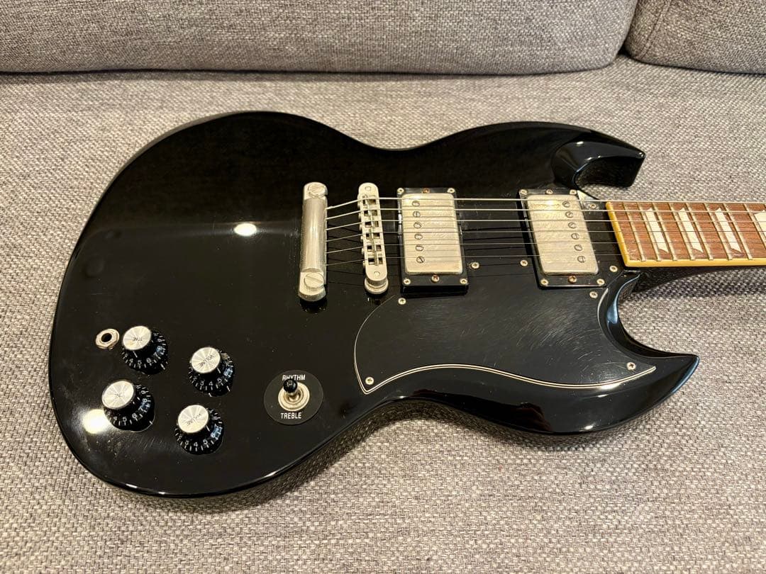 Burny (Fernandes) SGモデル ブラック スモールピックガード