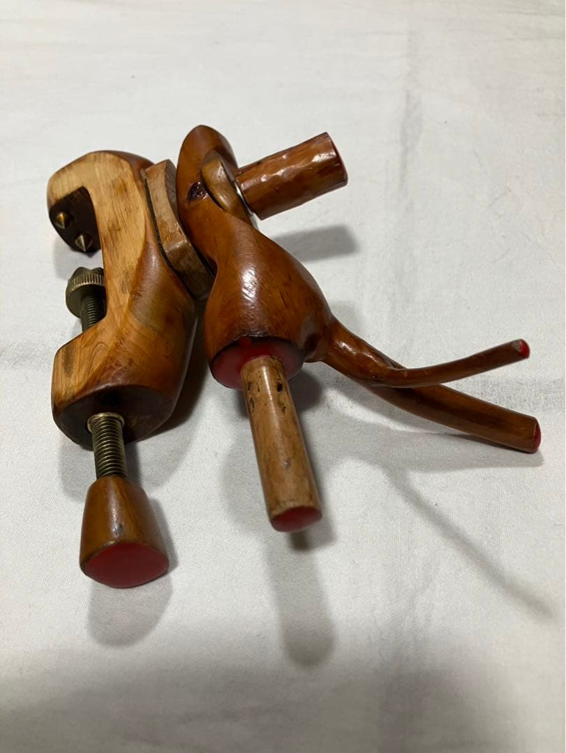 へら釣り用竿掛け　竿吉作➕針外し➕天然木万力　美品
