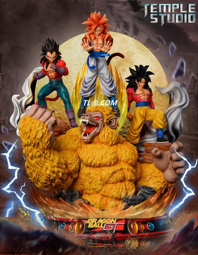 新品未開封『ドラコンボール』 聖殿スーパーサイヤ人4　ガレージキット スタチュー