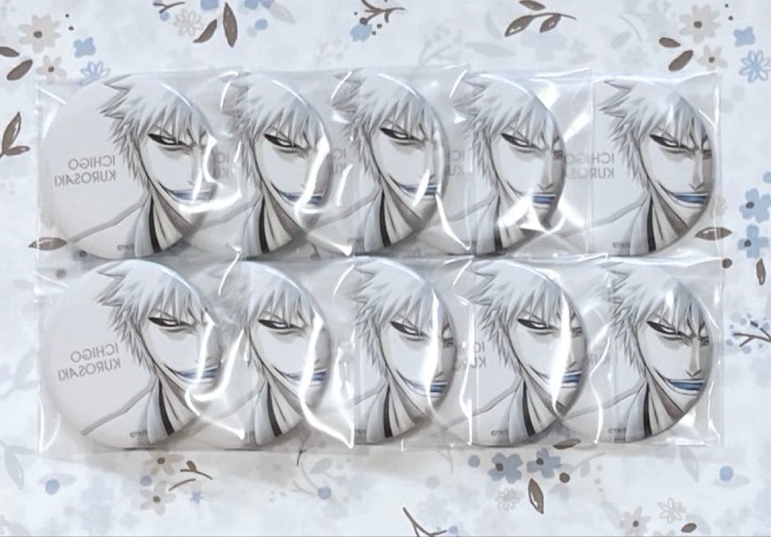 【本日限定価格】BLEACH 缶バッジ 白一護 10点
