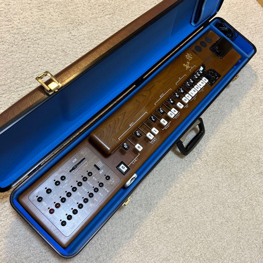 美品　スズキ大正琴 和樂　TES-101 木目調 ハードケース付き