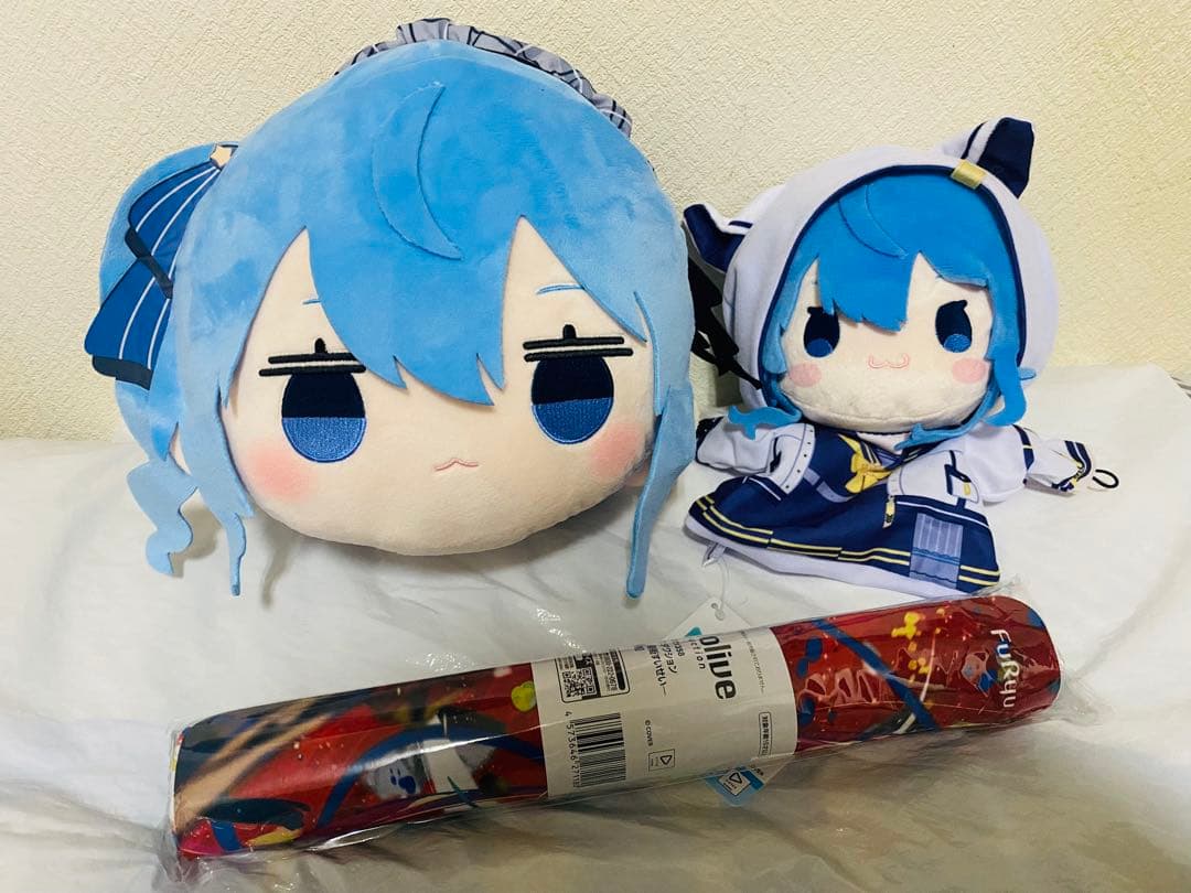 ホロライブ 星街すいせい パペットぬいぐるみ 寝そべりぬいぐるみ　マウスパッド