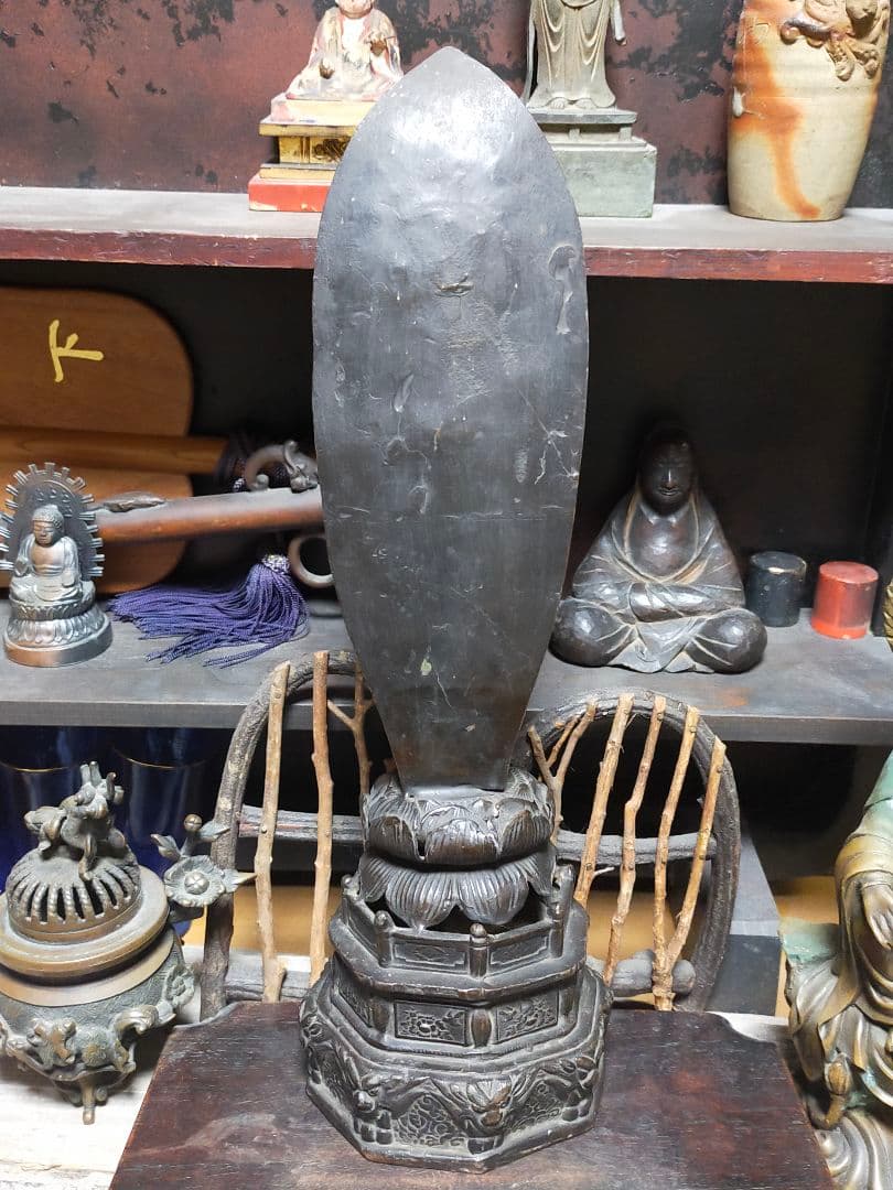 ♥古銅製　仏像　阿弥陀如来　立像　銅製　阿弥陀様　仏壇　観音像　骨董品